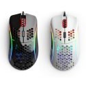 Mouse Gamer Glorious modelo D brilhoso (Preto, Branco)
